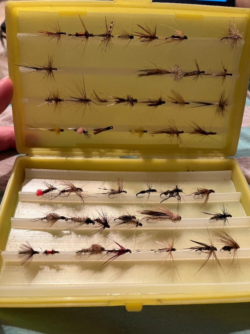 Vintage Scientific Anglers Fly Box – Plastic Snap Case w/ Assorted Flies